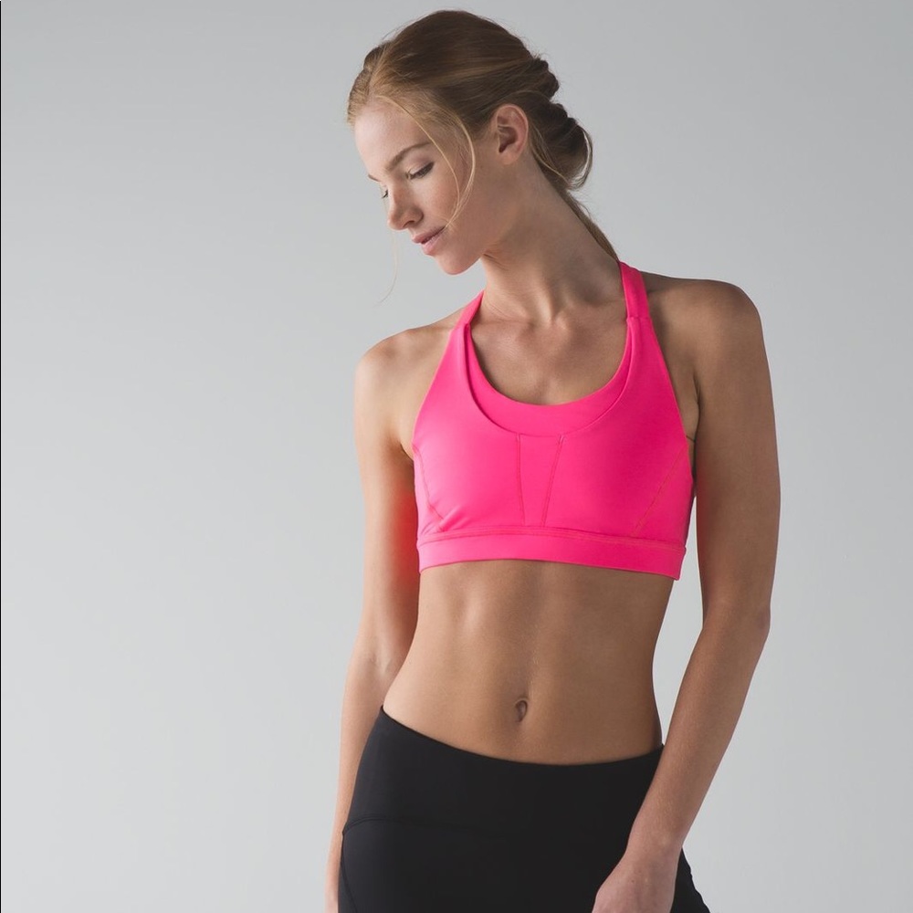 Lululemon Pack It In Bra - Neon Pink size 10
